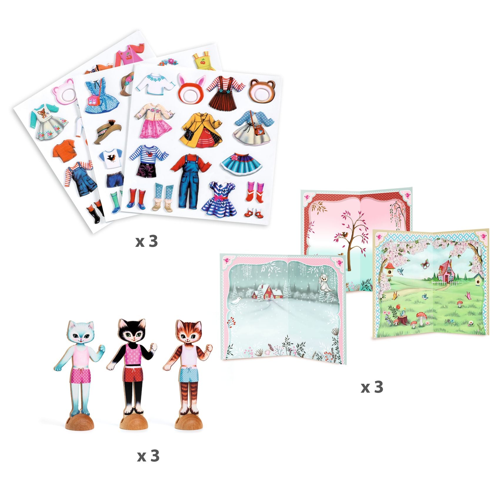 Kit Creativo Collage Piccolo Guardaroba - Collage Little Wardrobe (DJ09859)