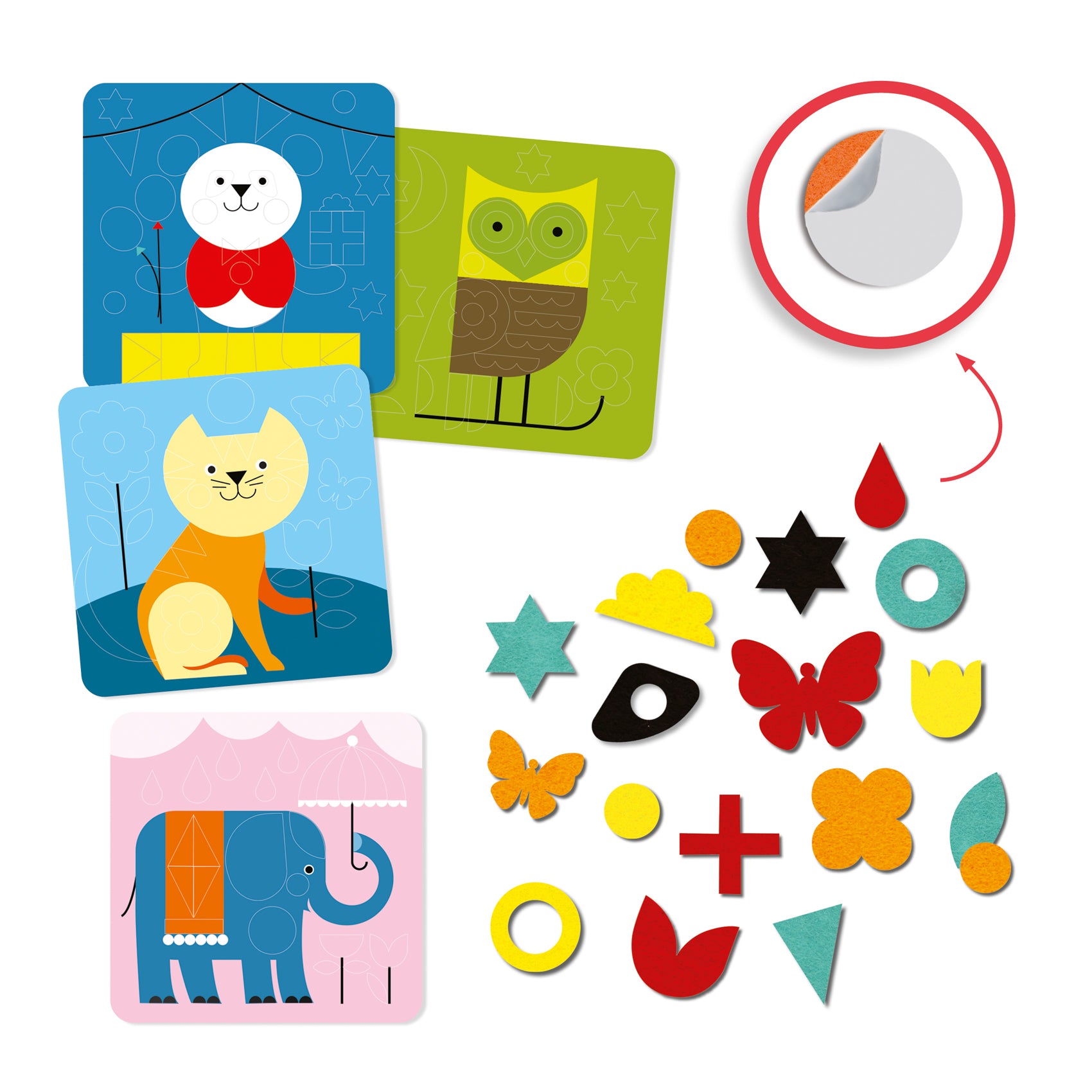Kit Creativo in Feltro Quadri in Panno Tenere Creature