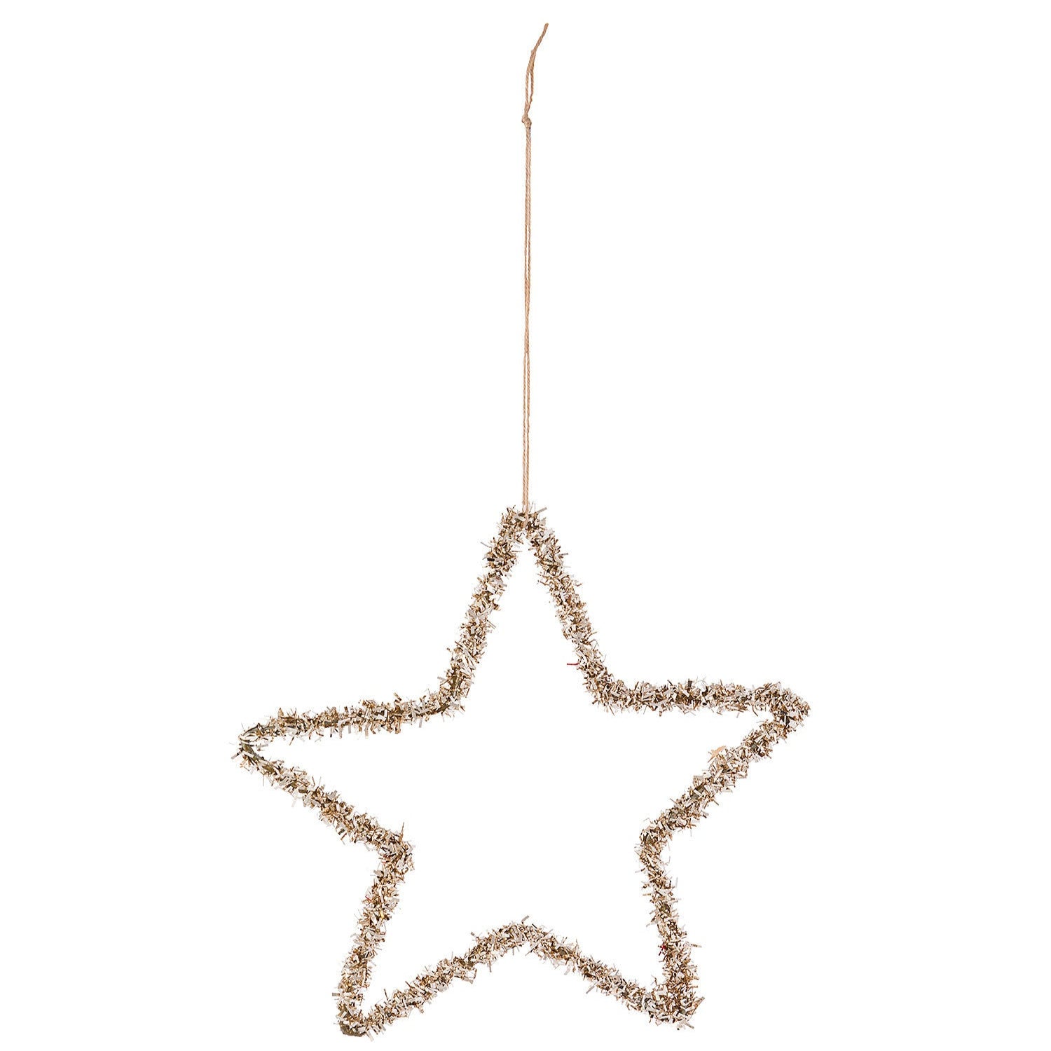 Pendaglio Stella Dorata Addobbo Albero L 15 x H 15 x P 0,5 Cm