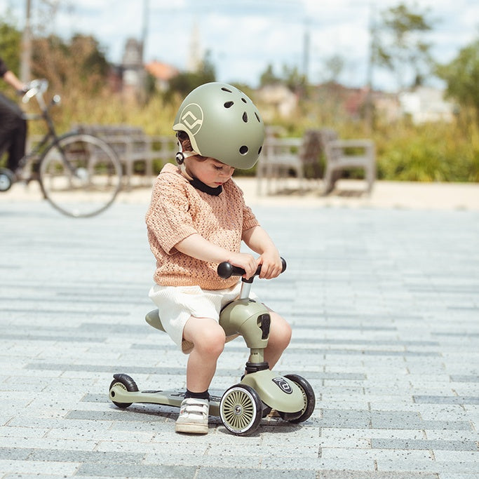 Scoot and Ride | Monopattino 2 in 1 Highwaykick 1 Verde Olive | HIGHWAYKICK1-OLIVE