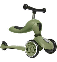 Scoot and Ride | Monopattino 2 in 1 Highwaykick 1 Verde Olive | HIGHWAYKICK1-OLIVE