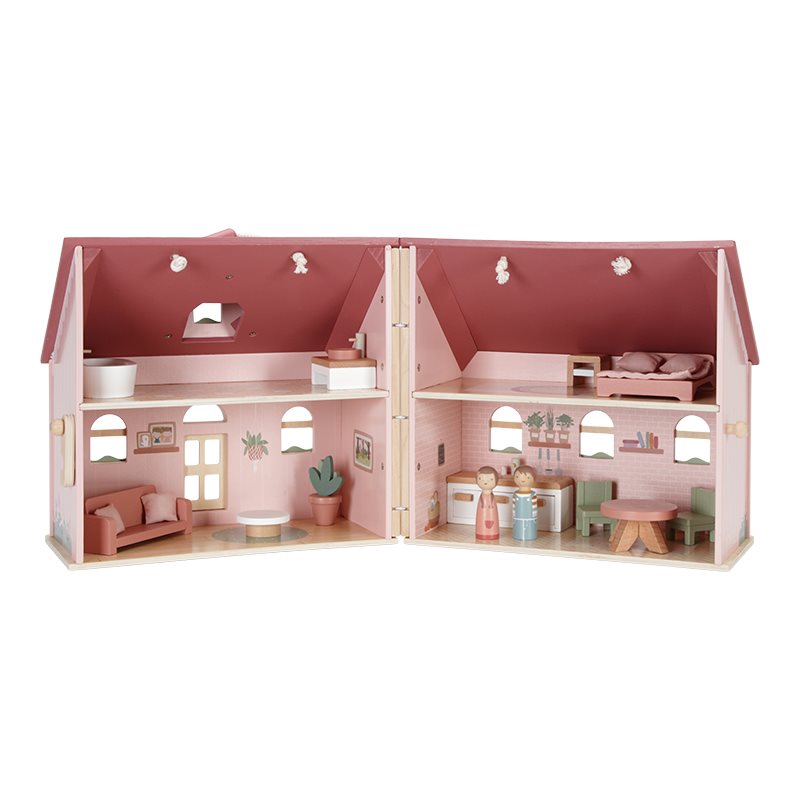 Casa delle Bambole Portatile in Legno