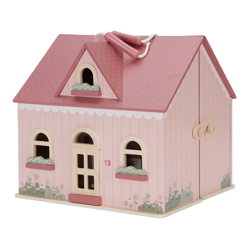Casa delle Bambole Portatile in Legno