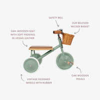 Banwood | Triciclo Trike Verde Vintage Forest | BW-TRIKE-FOREST