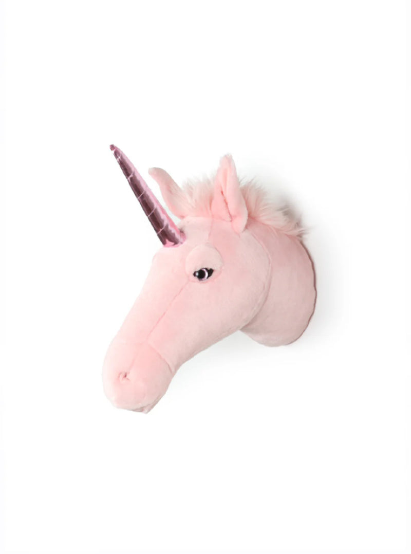 Testa Trofeo Peluche Julia l'Unicorno Rosa - Plush Trofy Head Julia The Pink Unicorn
