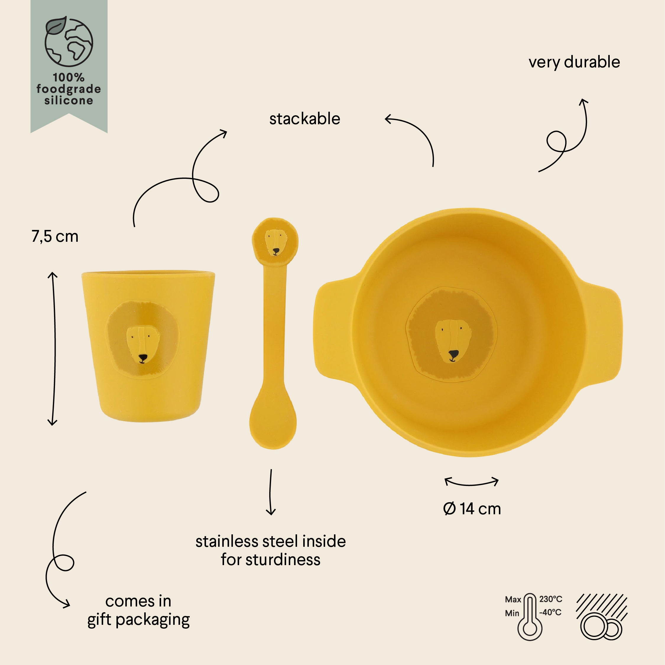 Trixie | Set Pappa Leone Mr. Lion in Silicone | 96-433
