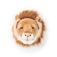 Testa Trofeo Peluche Cesar Il Leone - Plush Trofy Head Cesar The Lion