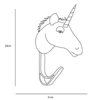 Appendiabiti Unicorno Bianco - White Unicorn Coat Hanger