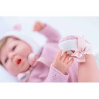 Bambola Reborn Martina 45 Cm Tutina Rosa 3130
