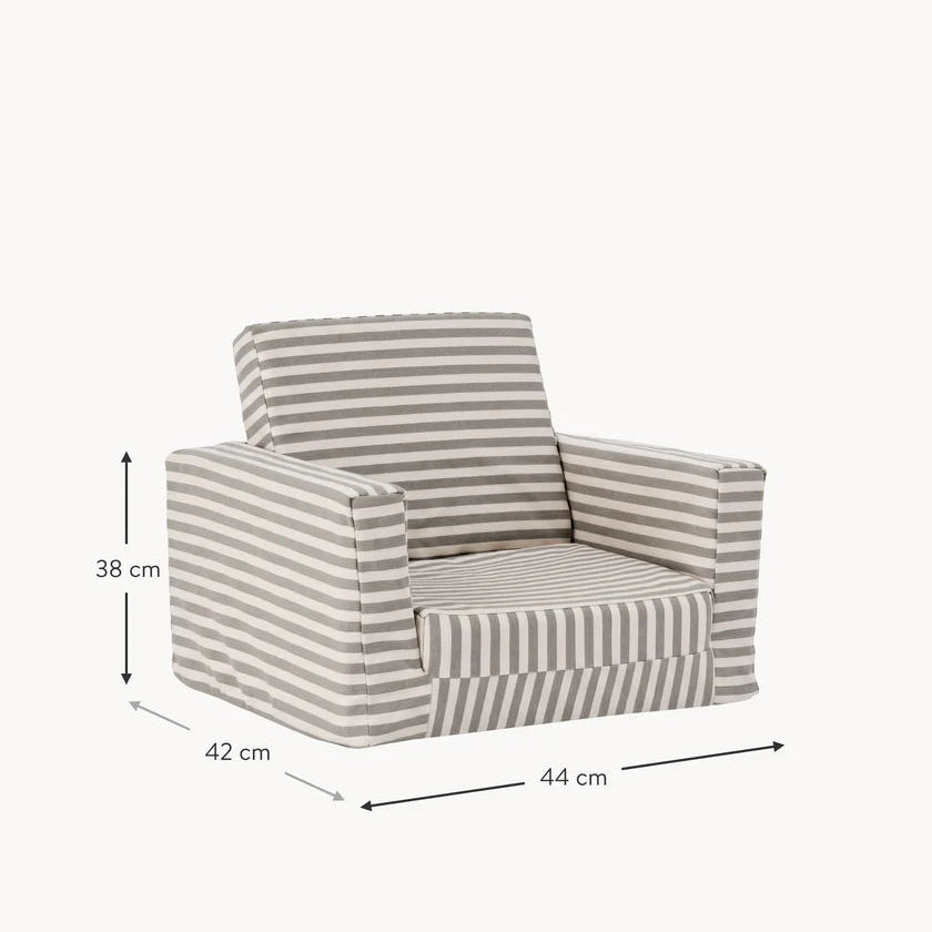 Poltrona pieghevole per Bambini Stripe Kids Concept 10001008, una piccola poltrona a righe per il relax dei bambini.