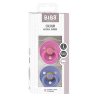 Bibs | Colour Ciuccio Bubblegum/Peri Taglia 1 (0-6 Mesi) | 110452
