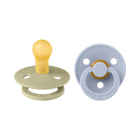 Bibs | Colour Ciuccio Round Khaki/Dusty Blue Taglia 1 (0-6 Mesi) | 110406