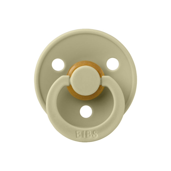 Bibs | Colour Ciuccio Round Khaki/Dusty Blue Taglia 1 (0-6 Mesi) | 110406
