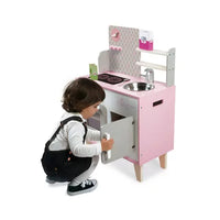 Janod | Cucina Giocattolo Macaron in Legno Rosa | J06567