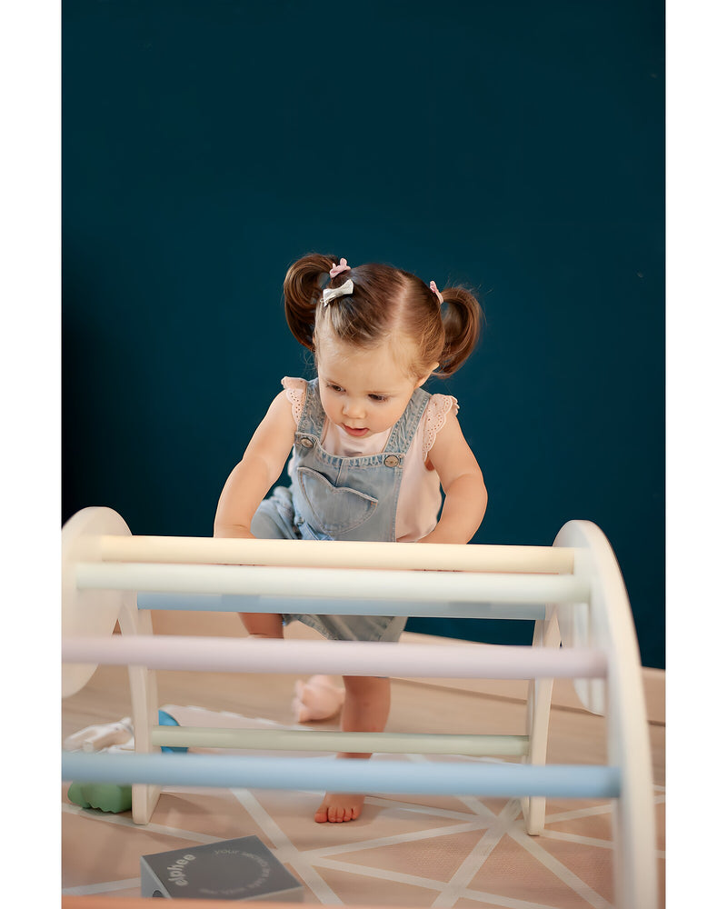 Arco Montessori Rainbow Cotton Candy Sviluppa Equilibrio e Agilità