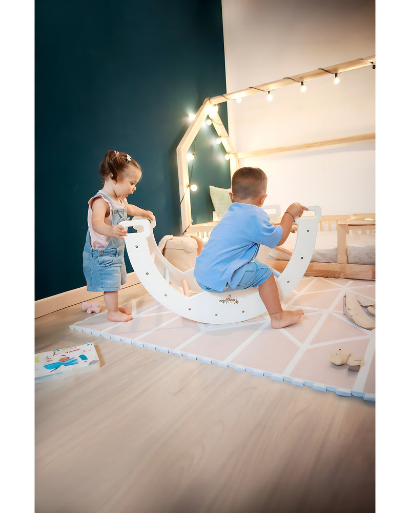 Arco Montessori Rainbow Cotton Candy Sviluppa Equilibrio e Agilità