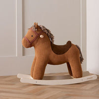 Cavallo a dondolo Vera in velluto Kids Concept 1000908