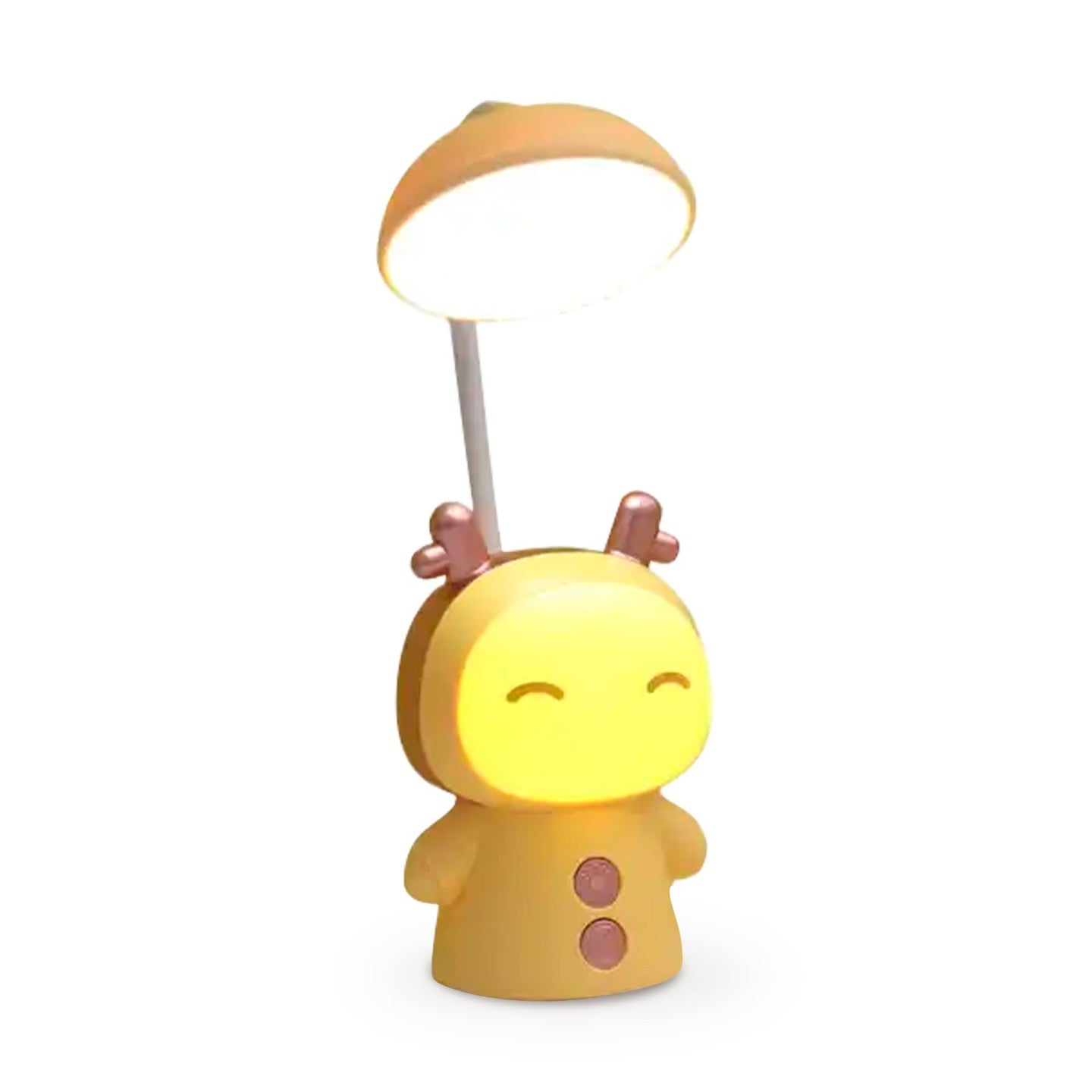 Lampada da Tavolo Doppia Luce a Forma di Bambolina Rosa Gialla Ninja