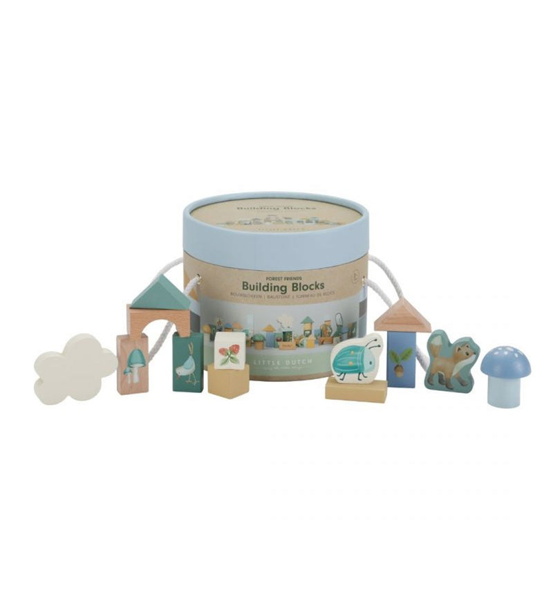 Costruzioni in Legno Forest Friends Blocchi - Building Blocks Blue Forest Friends (LD7245)