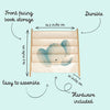 Libreria Montessoriana da Pavimento Elefante Chewy -  Montessori Floor Standing Bookcase Chewy the Elephant