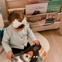 Libreria Montessoriana da Pavimento Elefante Chewy -  Montessori Floor Standing Bookcase Chewy the Elephant