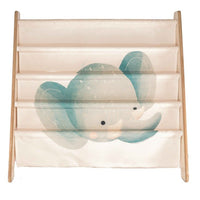 Libreria Montessoriana da Pavimento Elefante Chewy -  Montessori Floor Standing Bookcase Chewy the Elephant