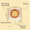 Libreria Montessoriana da Pavimento Leone Chompy -  Montessori Floor Standing Bookcase Lion Chompy