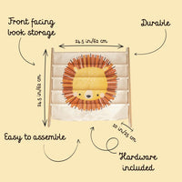 Libreria Montessoriana da Pavimento Leone Chompy -  Montessori Floor Standing Bookcase Lion Chompy