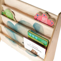 Libreria Montessoriana da Pavimento Unicorno Sparkly -  Montessori Floor Standing Bookcase Unicorn Sparkly