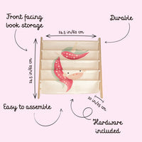 Libreria Montessoriana da Pavimento Unicorno Sparkly -  Montessori Floor Standing Bookcase Unicorn Sparkly
