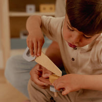 Cassetta degli Attrezzi in Legno Blu - Wooden Toolbox Blue Essentials
