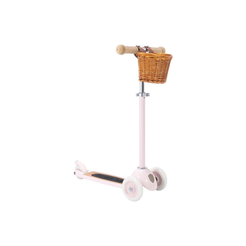 Banwood | Monopattino Rosa Con Cestino Rimovibile 3-6 Anni | BW-SCOOTER-PINK