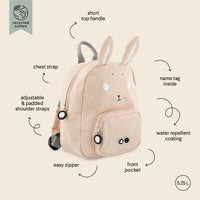 Trixie | Zaino Coniglio Mr.Rabbit Backpack Small 3,25 L | 93-217