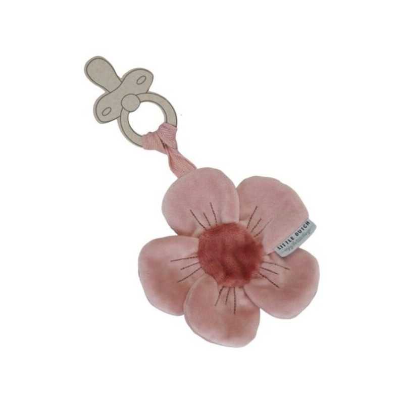 Portaciuccio Fiore Flower & Butterflies - Pacifier Cloth Flower & Butterflies