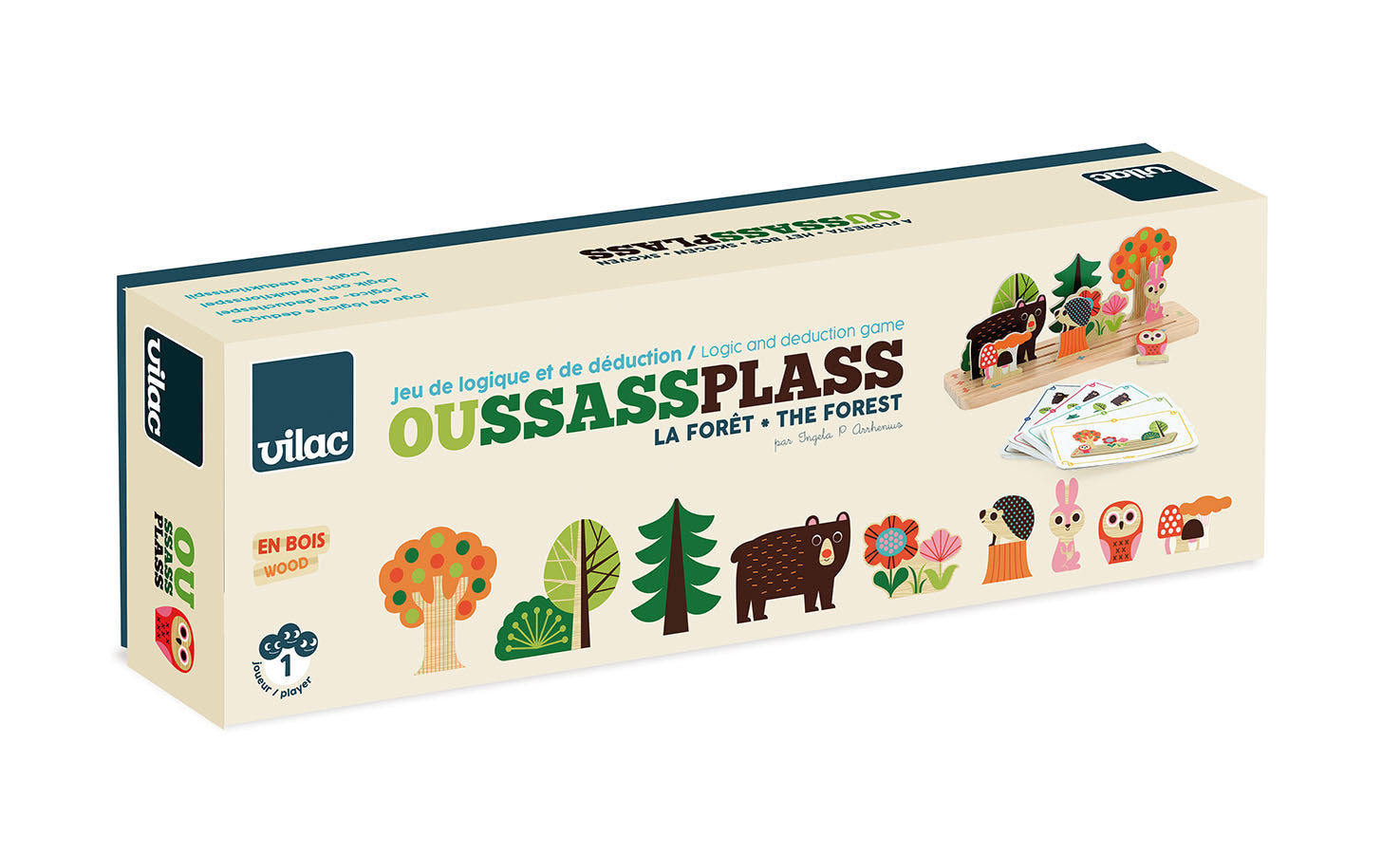 Gioco di Logica in Legno Costruisci la Foresta in Legno Ingela P.Arrhenius - Wherdsitgo the Forest