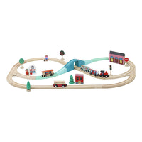 Circuito Ferroviario Gran Express - Set Trenino in Legno 95 Cm Treno - Grand Express Circuit de Train