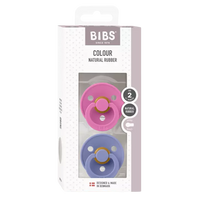Bibs | Colour Ciuccio Bubblegum/Peri Taglia 2 (6-12 Mesi) | 120452