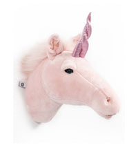 Testa Trofeo Peluche Julia l'Unicorno Rosa - Plush Trofy Head Julia The Pink Unicorn