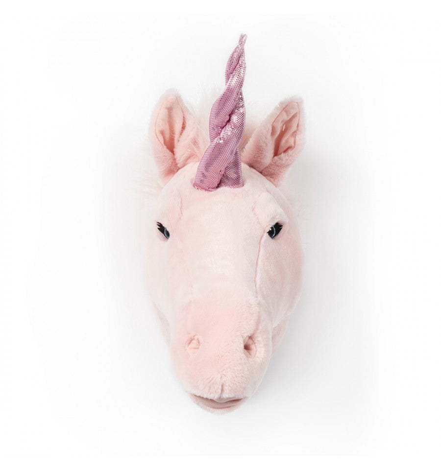 Testa Trofeo Peluche Julia l'Unicorno Rosa - Plush Trofy Head Julia The Pink Unicorn